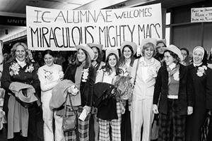 Cathy and Immaculata Basketball Team